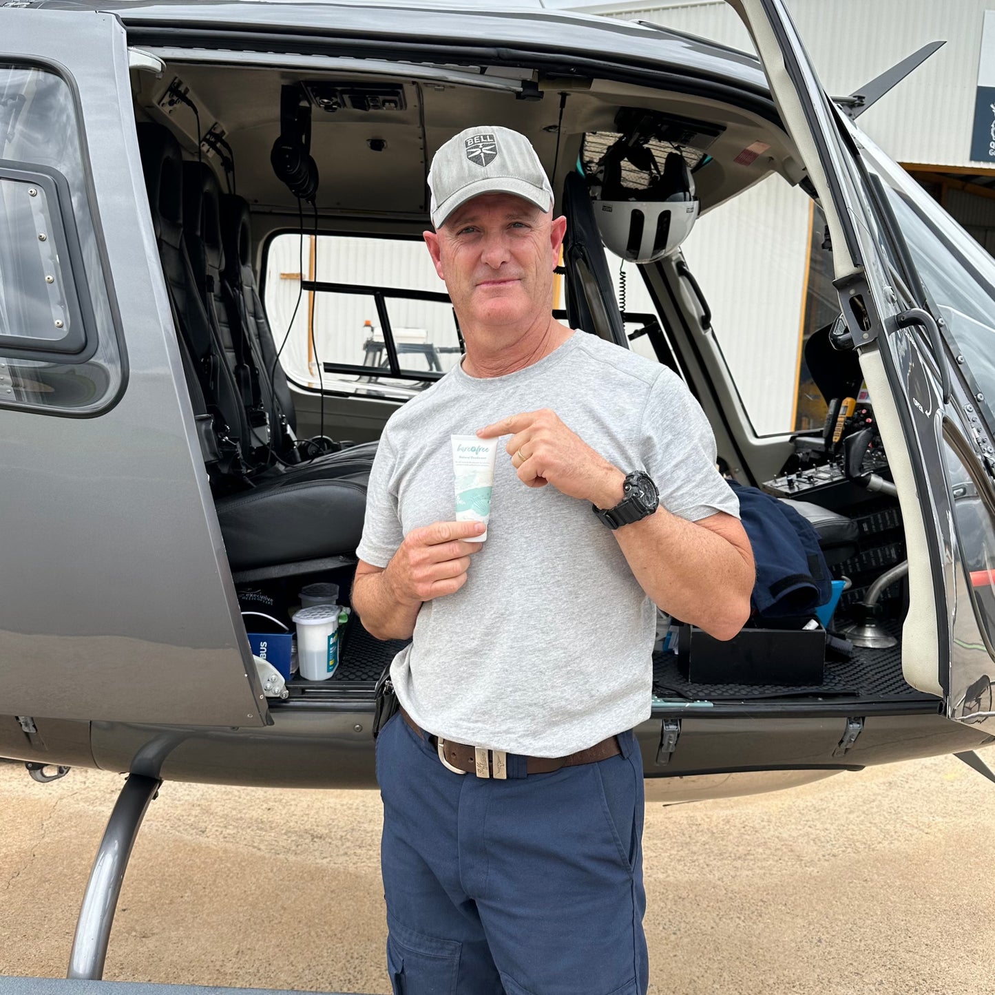 Three natural deodorant tubes in Original scent by Bare + Free