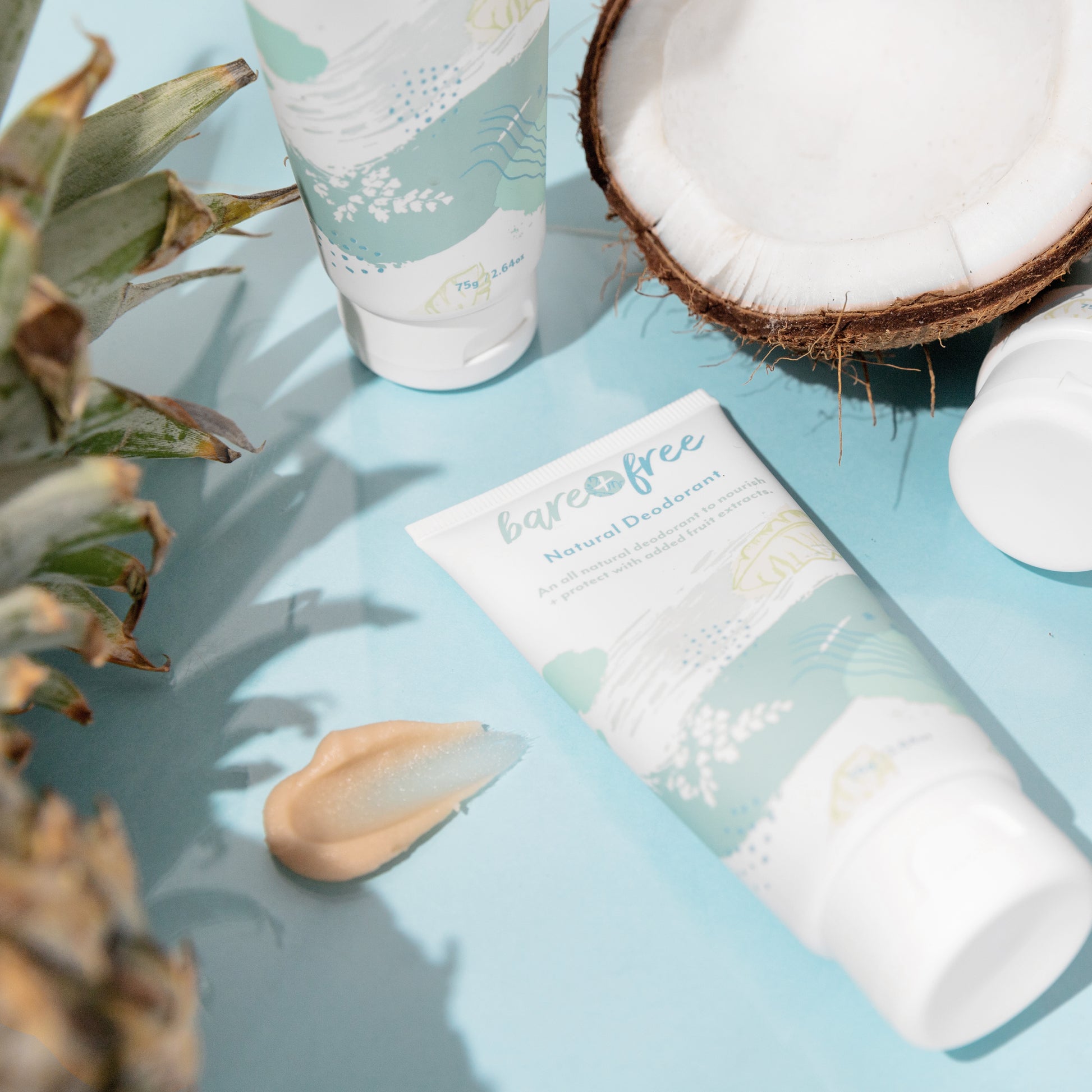 Effective Natural deodorant tubes in Original scent by Bare + Free Australia