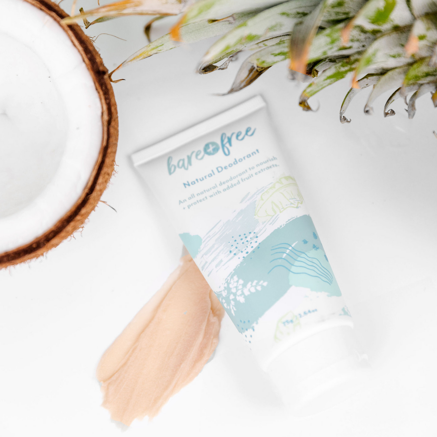 Three natural deodorant tubes in Original scent by Bare + Free