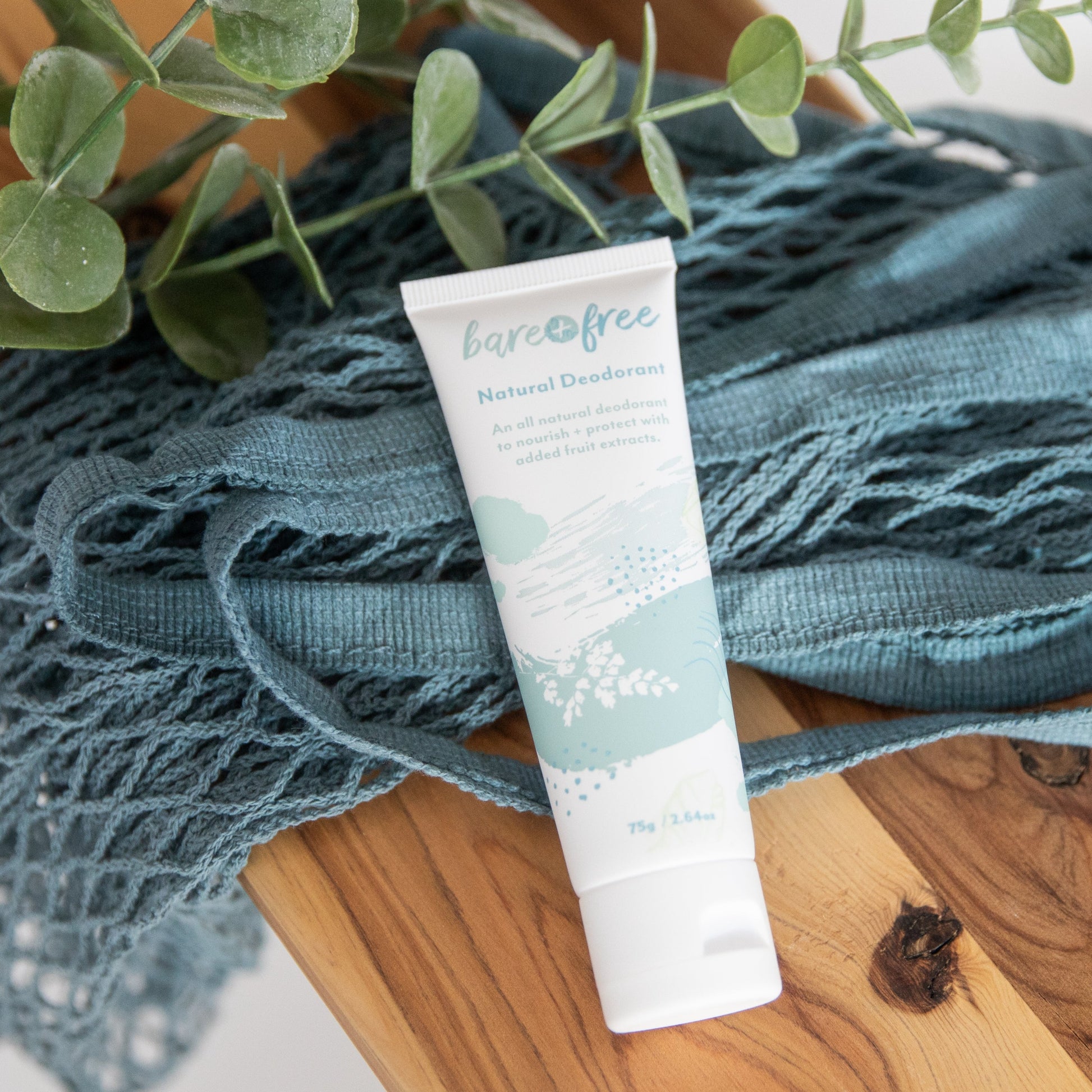 Effective Natural deodorant tubes in Original scent by Bare + Free Australia